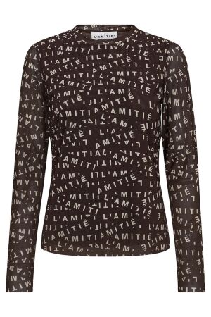 Haute L'amitié L'Amitié Mesh Ls O-Neck Mocca Haute L'amitié L'Amitié Mesh Ls O-Neck Mocca