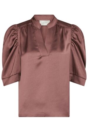 Neo Noir Roella Heavy Sateen Blouse 393 Dark Rose
