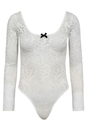 Haute L'amitié Summer Lace LS Body White Haute L'amitié Summer Lace LS Body White