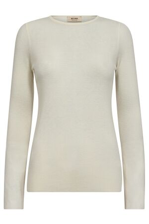 Mos Mosh MMBouch O-neck Knit 180 ecru Mos Mosh MMBouch O-neck Knit 180 ecru