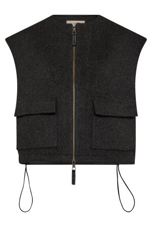 Mos Mosh MMElise Loisa Wool Vest 819 phantom Mos Mosh MMElise Loisa Wool Vest 819 phantom