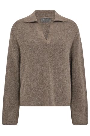 Mos Mosh MMThora Aidy Polo Knit 158 falcon Mos Mosh MMThora Aidy Polo Knit 158 falcon