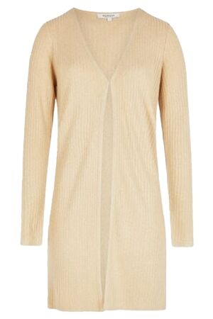 Morgan Long cardigan with V-neck gold yellow Morgan Long cardigan with V-neck gold yellow