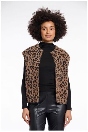 Rino & Pelle Short waistcoat 8980 leopard Rino & Pelle Short waistcoat 8980 leopard