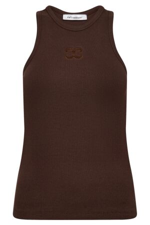 Co'Couture SaharaCC Embroidery Tank Top Mocca