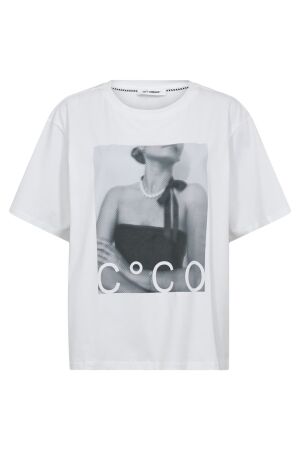 Co'Couture SiaraCC Pearl Necklace Box Tee White