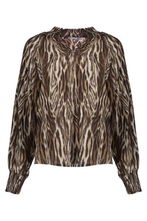 Geisha Top animal 735 camel/black