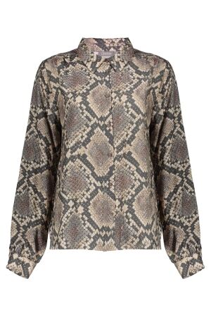 Geisha Blouse animal 999 black/sand Geisha Blouse animal 999 black/sand