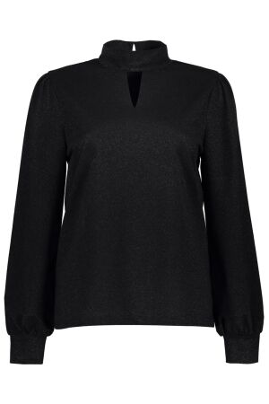 Geisha Top col with cut out 999 black Geisha Top col with cut out 999 black