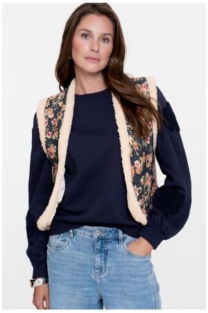 Geisha Gilet print 999 black/olive/pink Geisha Gilet print 999 black/olive/pink