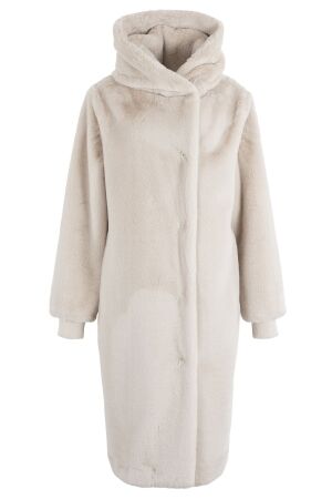 Moscow Nadjana, faux fur jas 150-1 Chalk Solid