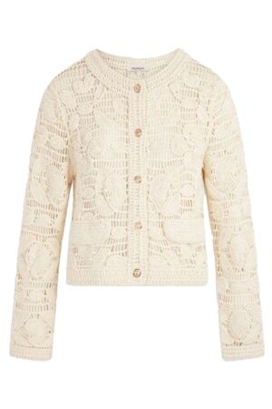 Morgan  Long-sleeved cardigan Ivory Morgan  Long-sleeved cardigan Ivory