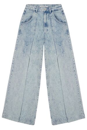 Homage Wide Leg Jeans With Pleat Detail Vintage blue Homage Wide Leg Jeans With Pleat Detail Vintage blue