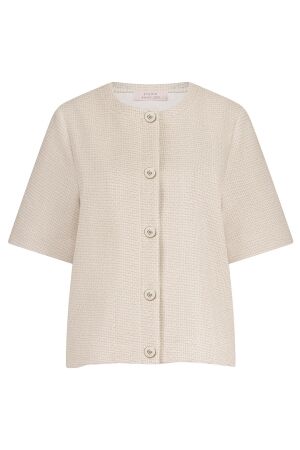 Studio Anneloes Aafke tweed top 1722 ecru/latte Studio Anneloes Aafke tweed top 1722 ecru/latte