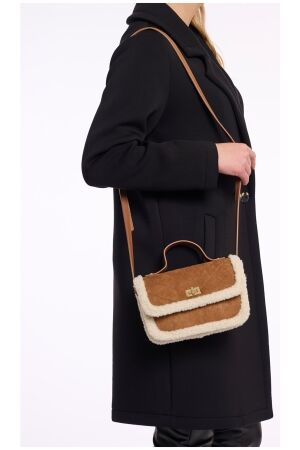 Rino & Pelle Faux suede bag 8500 brown Rino & Pelle Faux suede bag 8500 brown
