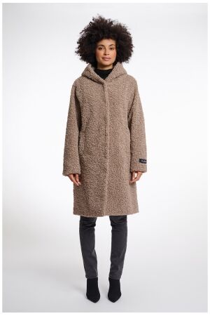Rino & Pelle Teddy coat with hood 10868 toffee Rino & Pelle Teddy coat with hood 10868 toffee