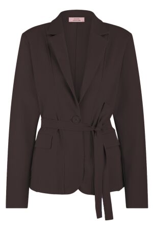 Studio Anneloes Shiloh bonded blazer 8700 espresso Studio Anneloes Shiloh bonded blazer 8700 espresso