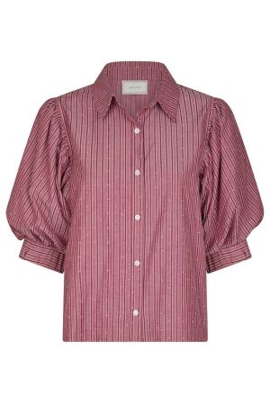 Neo Noir Etta Soft Stripe Shirt 393 Dark Rose Neo Noir Etta Soft Stripe Shirt 393 Dark Rose