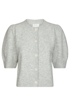 Neo Noir Trudy Deco Knit Cardigan 103 Light Grey Melange Neo Noir Trudy Deco Knit Cardigan 103 Light Grey Melange