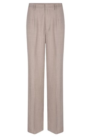 EsQualo Trousers wide leg 761 taupe melange EsQualo Trousers wide leg 761 taupe melange