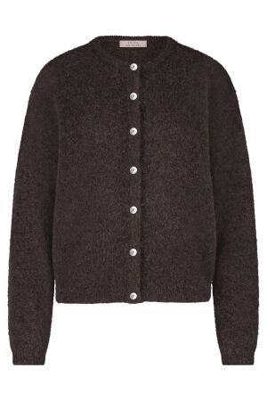 Studio Anneloes Bibi mohair cardigan 8700 espresso Studio Anneloes Bibi mohair cardigan 8700 espresso