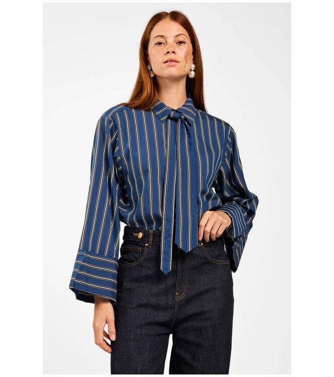 Aaiko ELDA BLUE STRIPE VIS Blauw