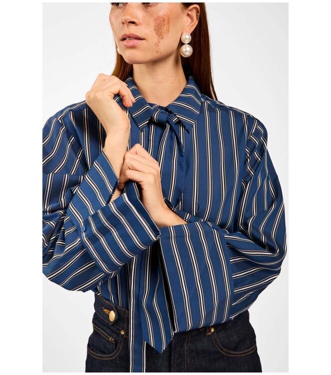 Aaiko ELDA BLUE STRIPE VIS Blauw