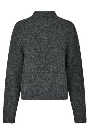 Neo Noir Paulina Fluffy Knit Blouse 132 Antracit Neo Noir Paulina Fluffy Knit Blouse 132 Antracit