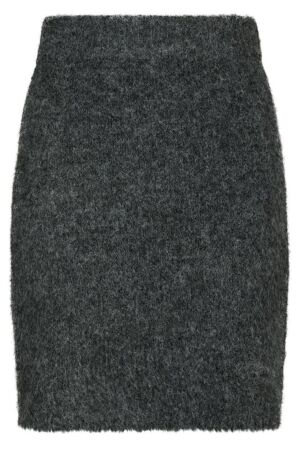 Neo Noir Naria Fluffy Knit Skirt 132 Antracit