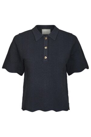 Neo Noir Soko Wave Knit Tee 678 Midnight Blue