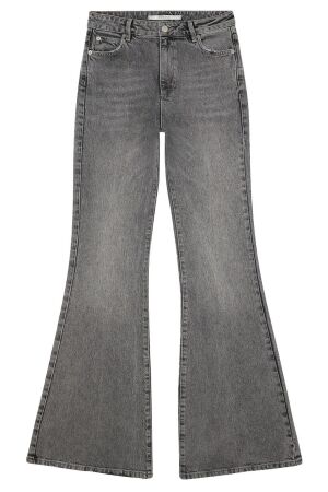 Homage Angelina - Wide Flared Jeans Random Washed Grey Homage Angelina - Wide Flared Jeans Random Washed Grey