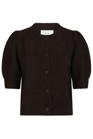 Neo Noir Trudy Knit Cardigan 676 Dark brown Neo Noir Trudy Knit Cardigan 676 Dark brown