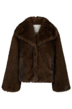 Neo Noir Stephanie Faux Fur Jacket 210 Brown Neo Noir Stephanie Faux Fur Jacket 210 Brown