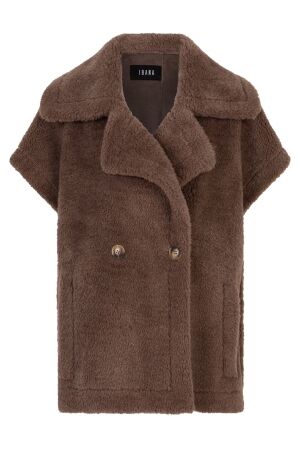 Ibana Jaxey, faux fur gilet Coffee Bean