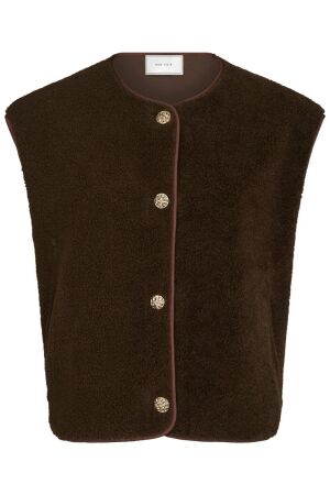 Neo Noir Mariko Teddy Vest 676 Dark brown Neo Noir Mariko Teddy Vest 676 Dark brown