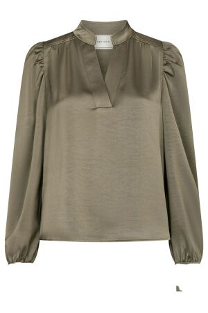 Neo Noir Rosslyn Heavy Sateen Blouse 255 Cold Army Neo Noir Rosslyn Heavy Sateen Blouse 255 Cold Army