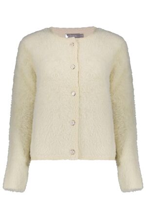 Geisha Cardigan hairy 10 off-white Geisha Cardigan hairy 10 off-white