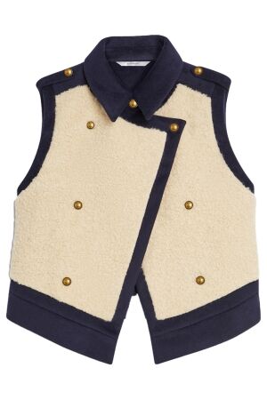 Summum Gilet Boucle wool mix 495 Midnight blue