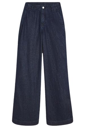 Summum Jeans wide leg Cotton lurex denim 492 Night blue denim Summum Jeans wide leg Cotton lurex denim 492 Night blue denim