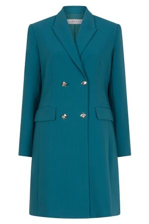 EsQualo Dress blazer basic city 665 teal