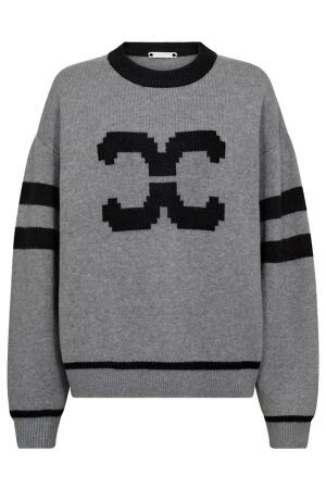 Co'Couture Row, Coco Logo Knit 138 Light Grey Co'Couture Row, Coco Logo Knit 138 Light Grey