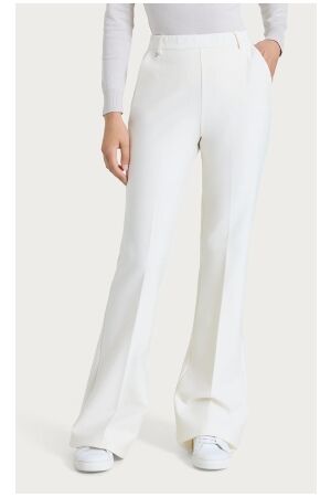 Ragno Compact pants flare with pockets Avorio/crema