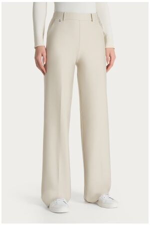 Ragno Compact pants palazzo with pockets Champignon