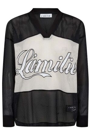 Haute L'amitié Drift Mix Logo Blouse Black