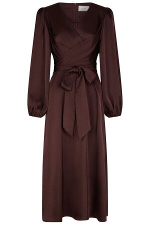 Neo Noir Rimini Heavy Sateen Dress 174 Burgundy Neo Noir Rimini Heavy Sateen Dress 174 Burgundy