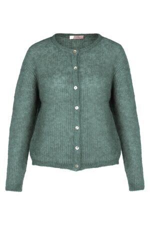 Studio Anneloes Bibi spring cardigan 7600 dark sage green