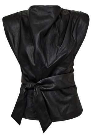Co'Couture GittCC Pleat Top Black Co'Couture GittCC Pleat Top Black