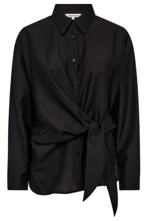 Co'Couture IdinaCC Tie Shirt Black