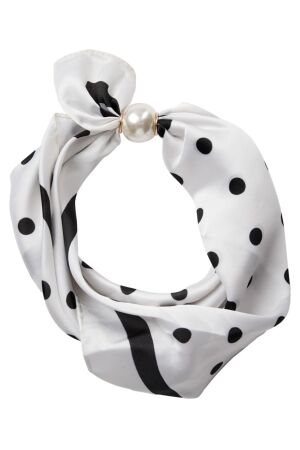 Co'Couture PearlCC Scarf WhiteBlack Co'Couture PearlCC Scarf WhiteBlack