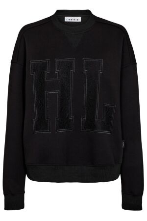 Haute L'amitié Lace Application Sweat Black Haute L'amitié Lace Application Sweat Black